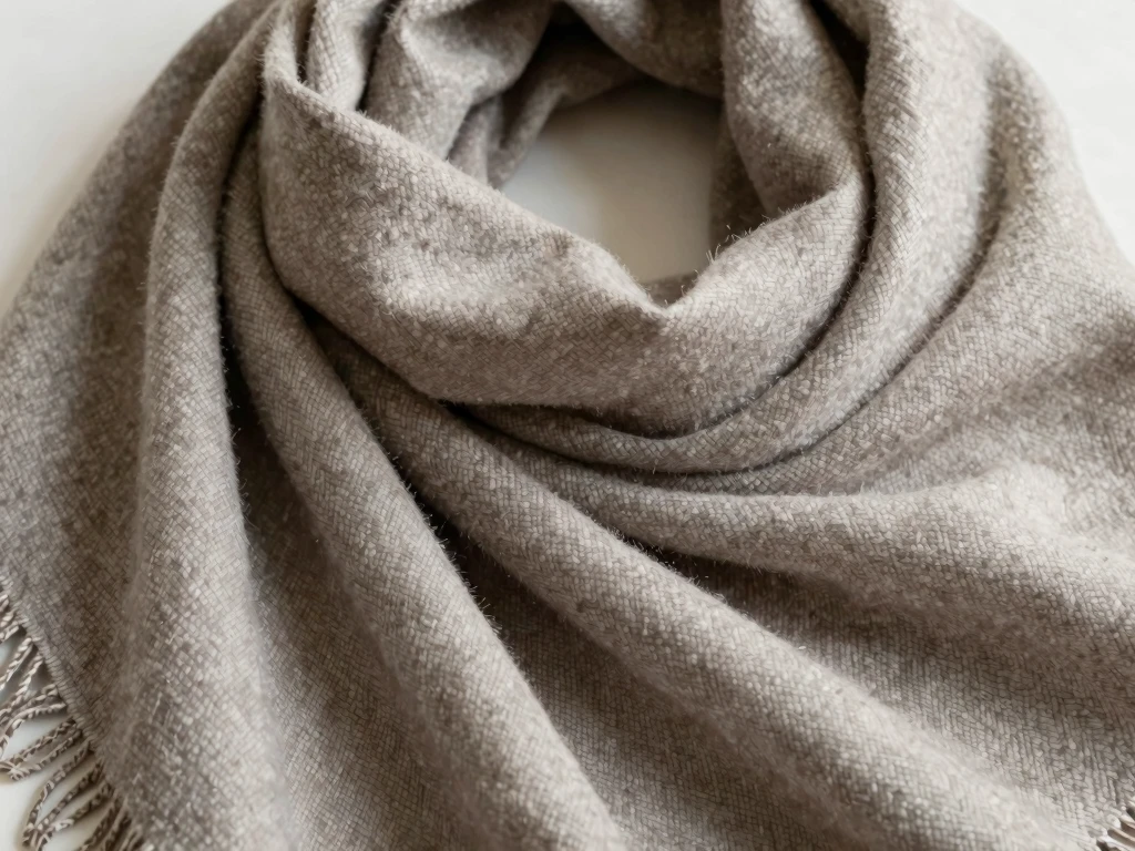 Kasjmier sjaal in neutrale tinten